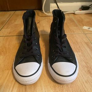 Leather Converse Hightops